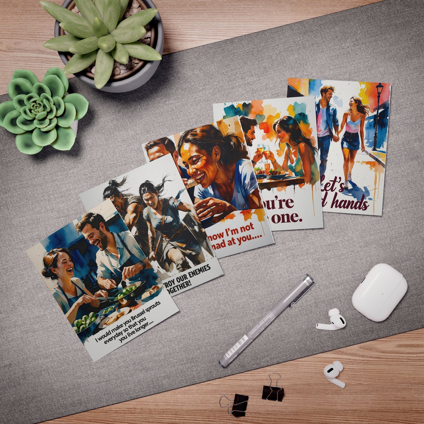 Almost Romance Cards: Volume 1 - Multi-Design Greeting Cards (5-Pack)