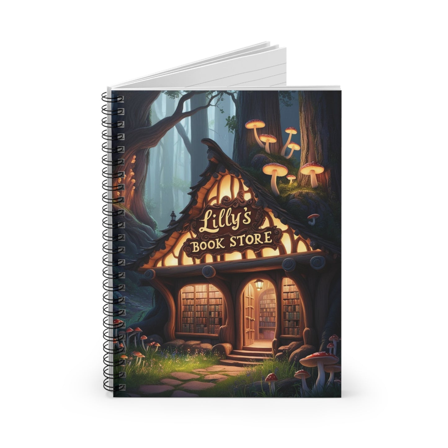 Enchanting Mushrooms | Spiral Notebook - Ruled Line