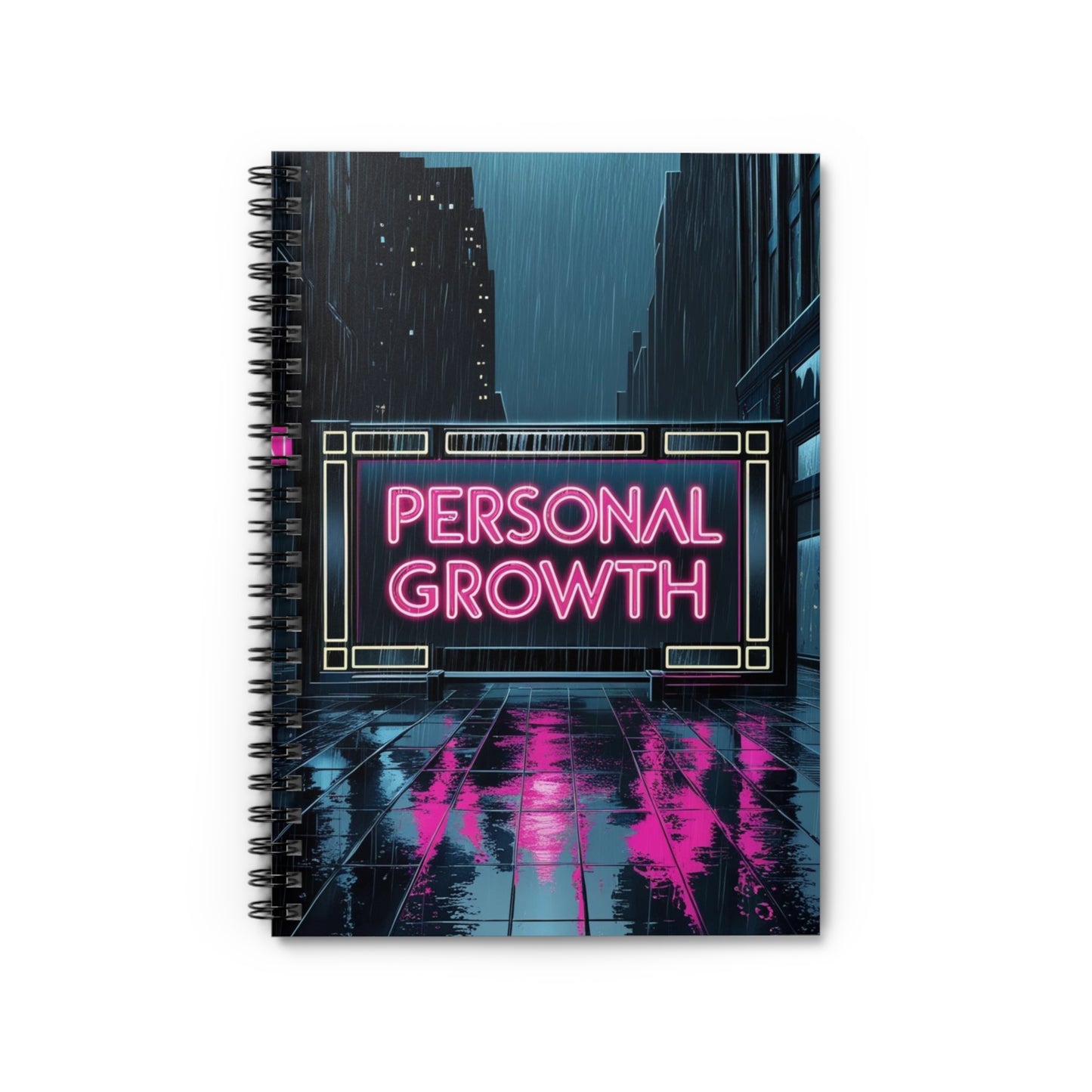 Bathed in Neon | Spiral Notebook - Ruled Line