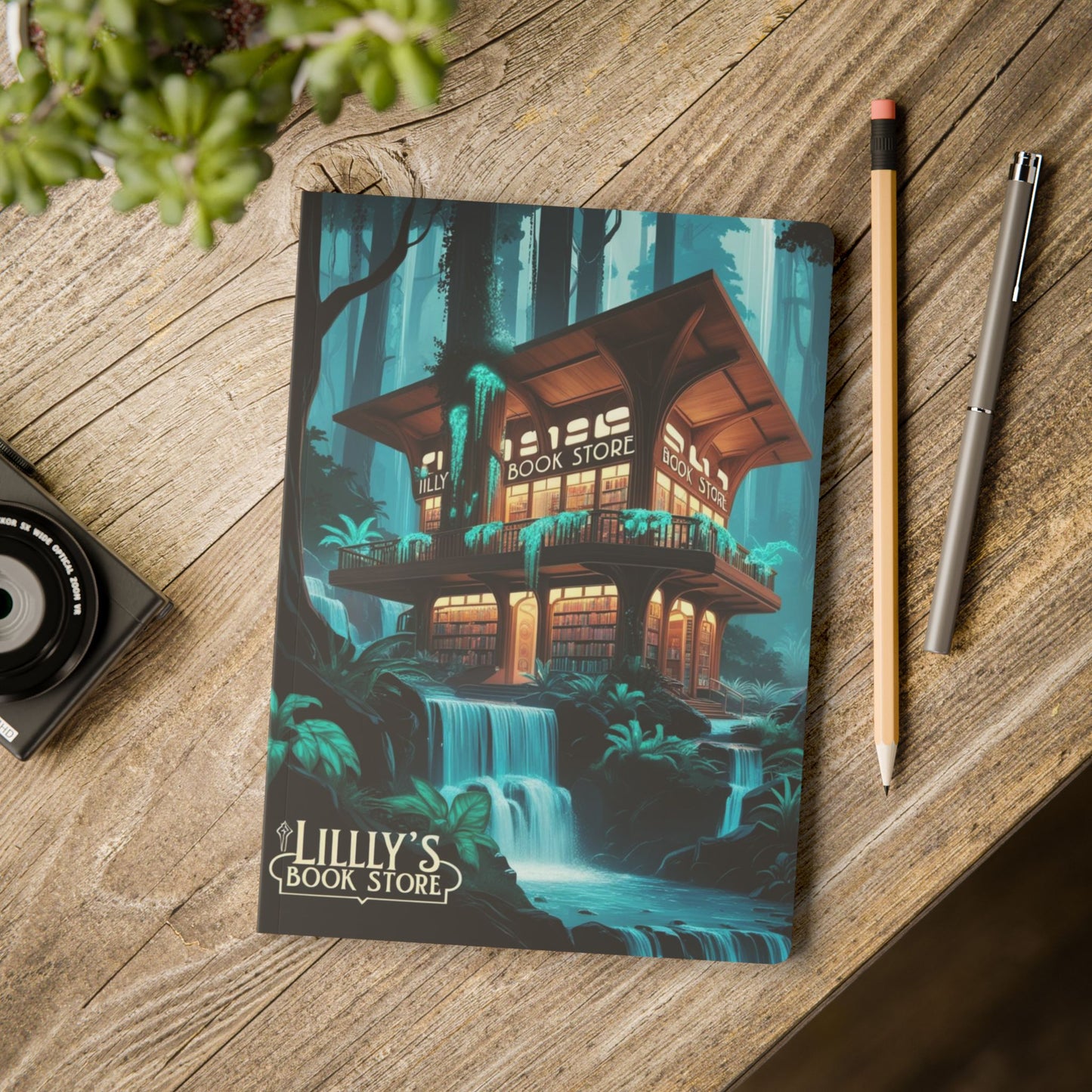 Blue Flowing Water | Softcover Journal (with Inside Prints)