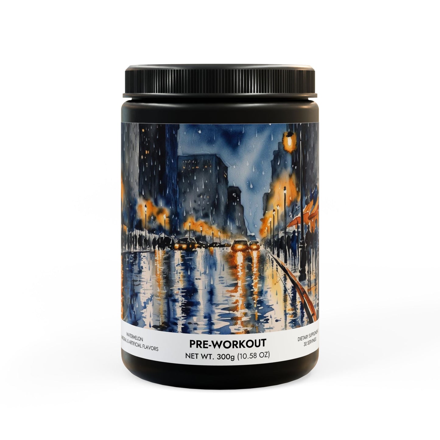 Pre-Workout Supplement, Watermelon (300g, 10.58oz) | Weary Night Collection
