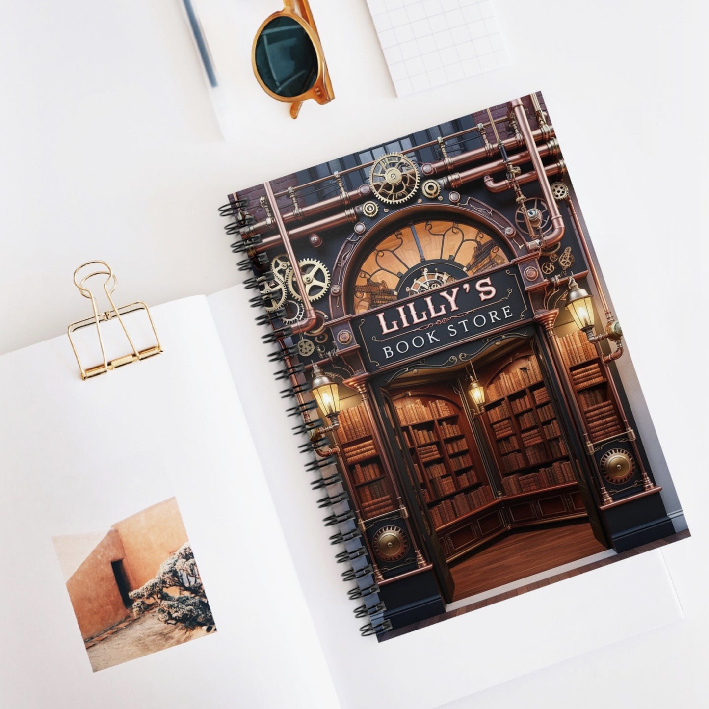 Airships Crossed the Sky | Spiral Notebook - Ruled Line