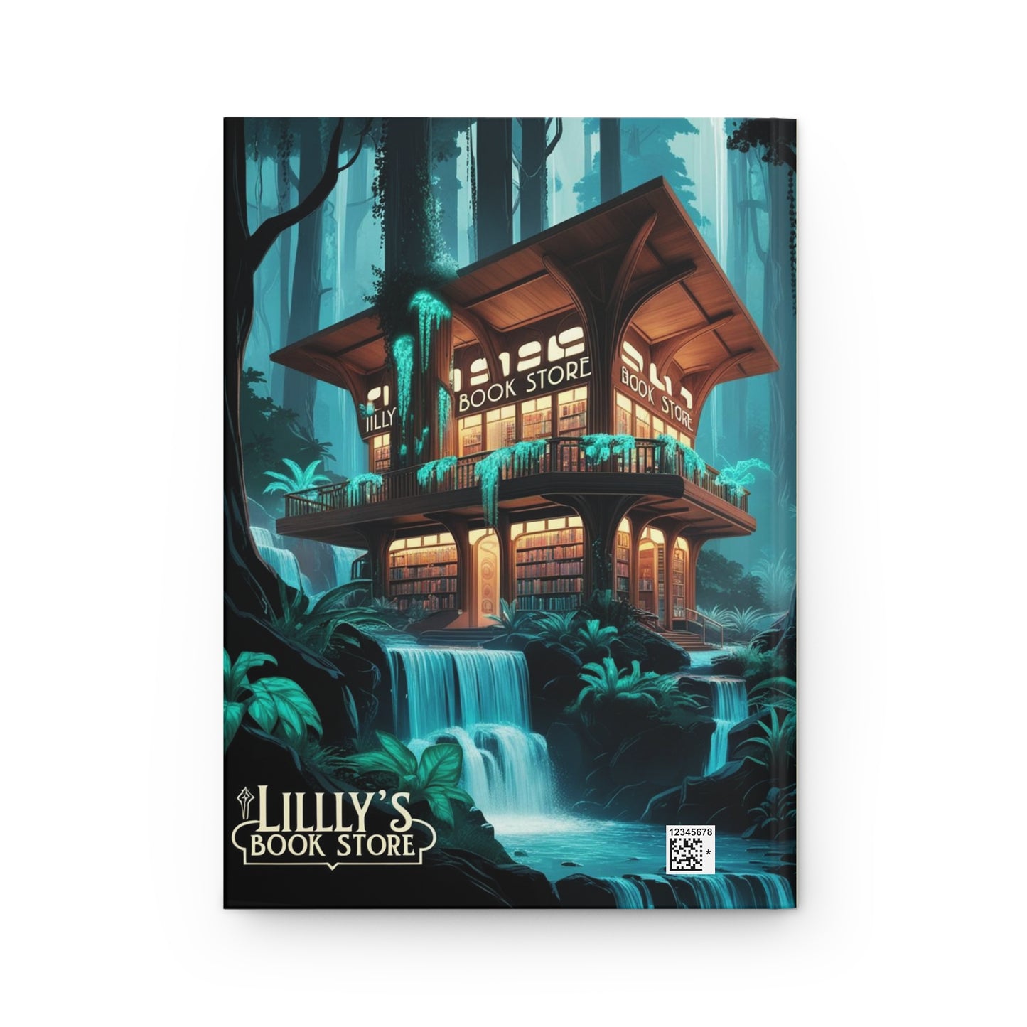 Blue Flowing Water | Hardcover Journal Matte