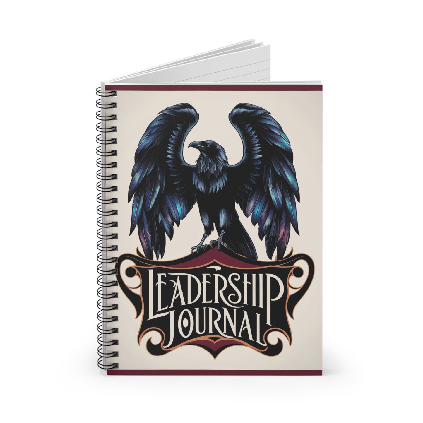 Triumphant Raven | Spiral Notebook - Ruled Line