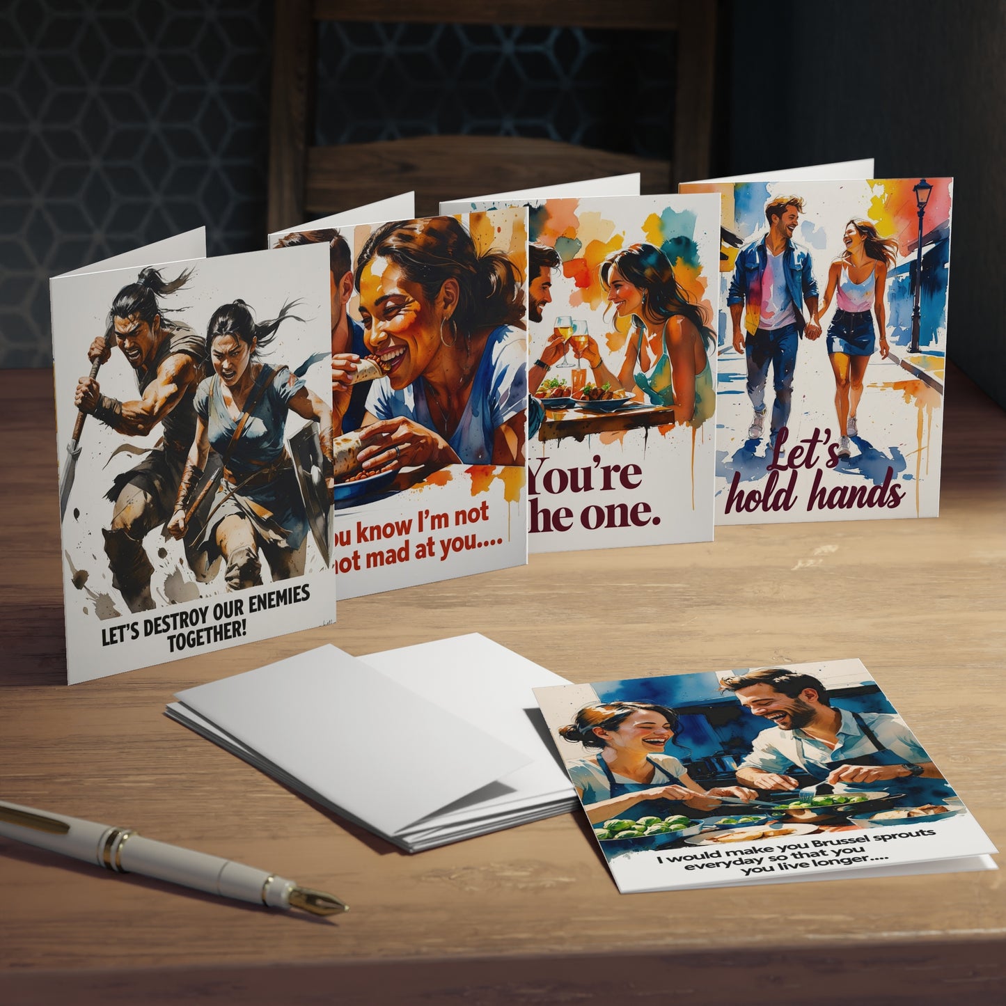 Almost Romance Cards: Volume 1 - Multi-Design Greeting Cards (5-Pack)