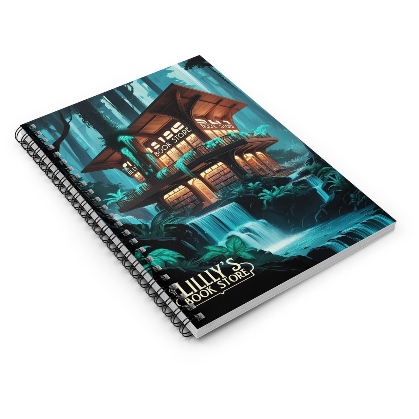 Blue Flowing Water | Spiral Notebook - Ruled Line