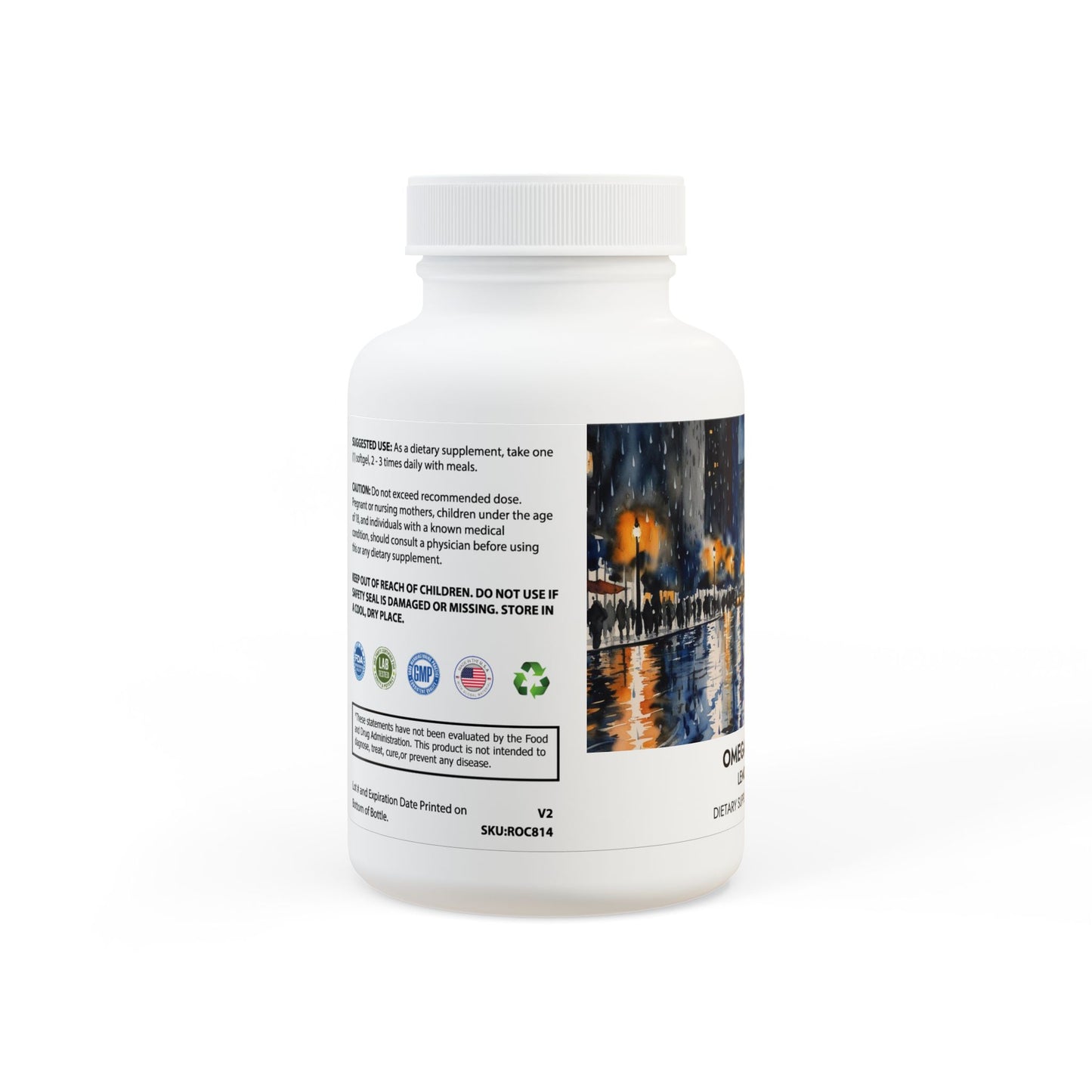 Omega 3 Fish Oil Supplement (60 Softgels) | Weary Night Collection