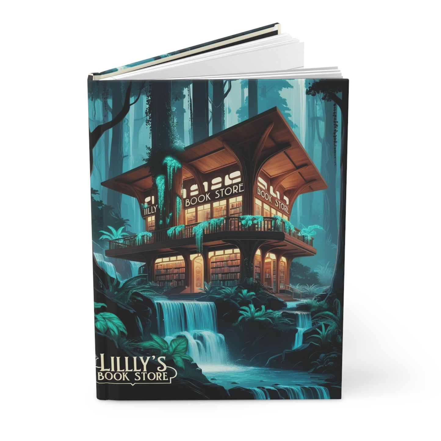 Blue Flowing Water | Hardcover Journal Matte