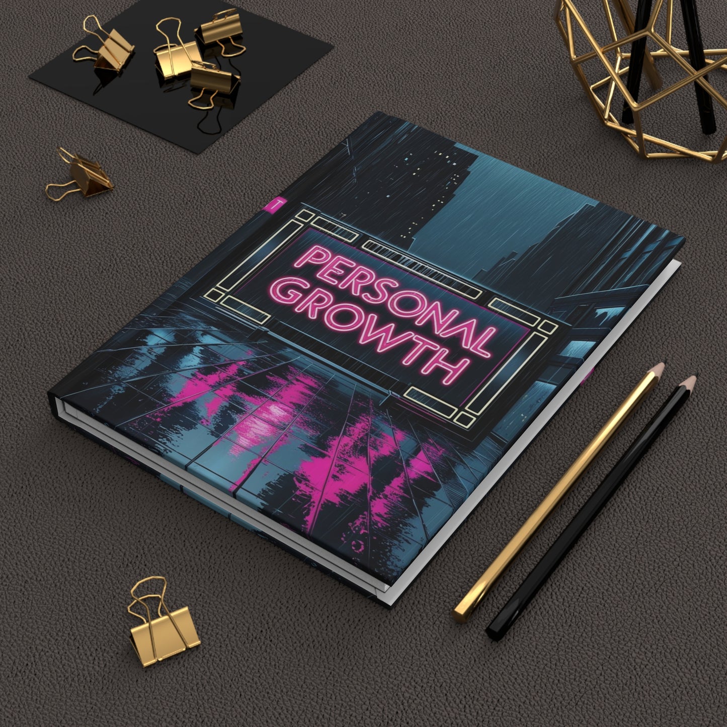Bathed in Neon | Hardcover Journal Matte