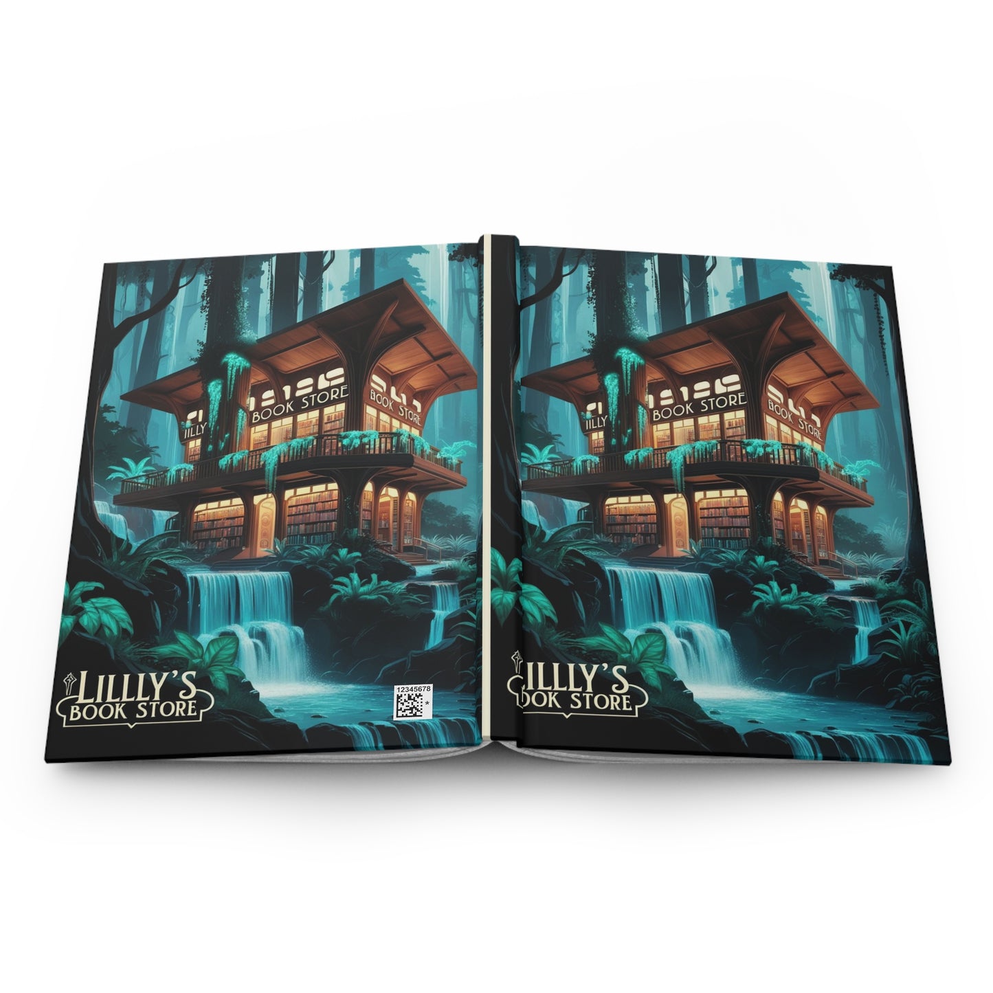 Blue Flowing Water | Hardcover Journal Matte