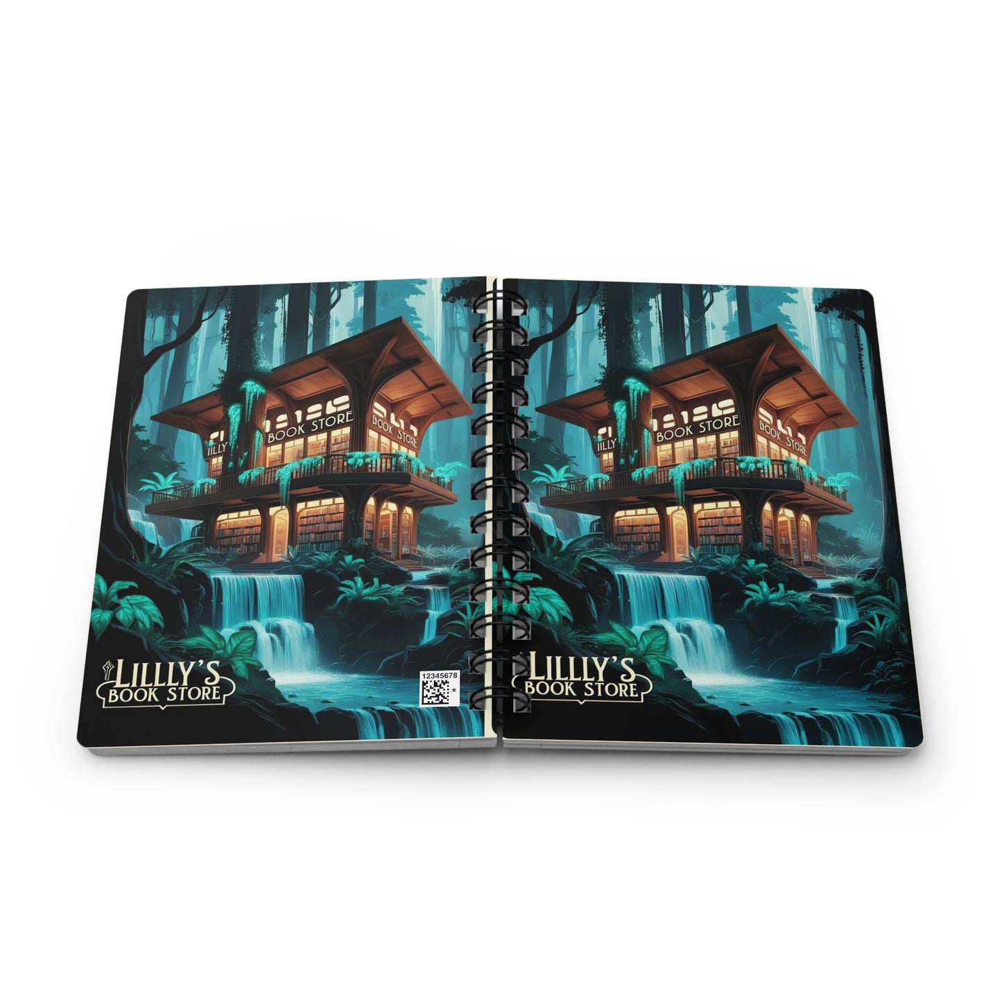 Blue Flowing Water | Spiral Bound Journal