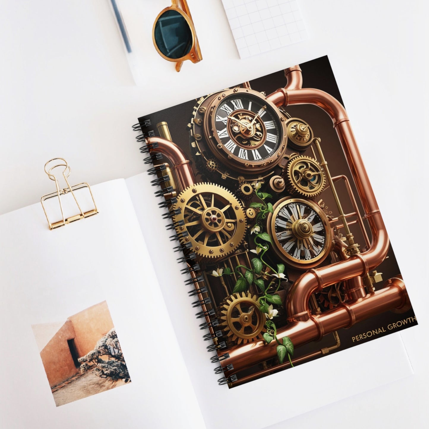 No Words, Just Time | Spiral Notebook - Ruled Line
