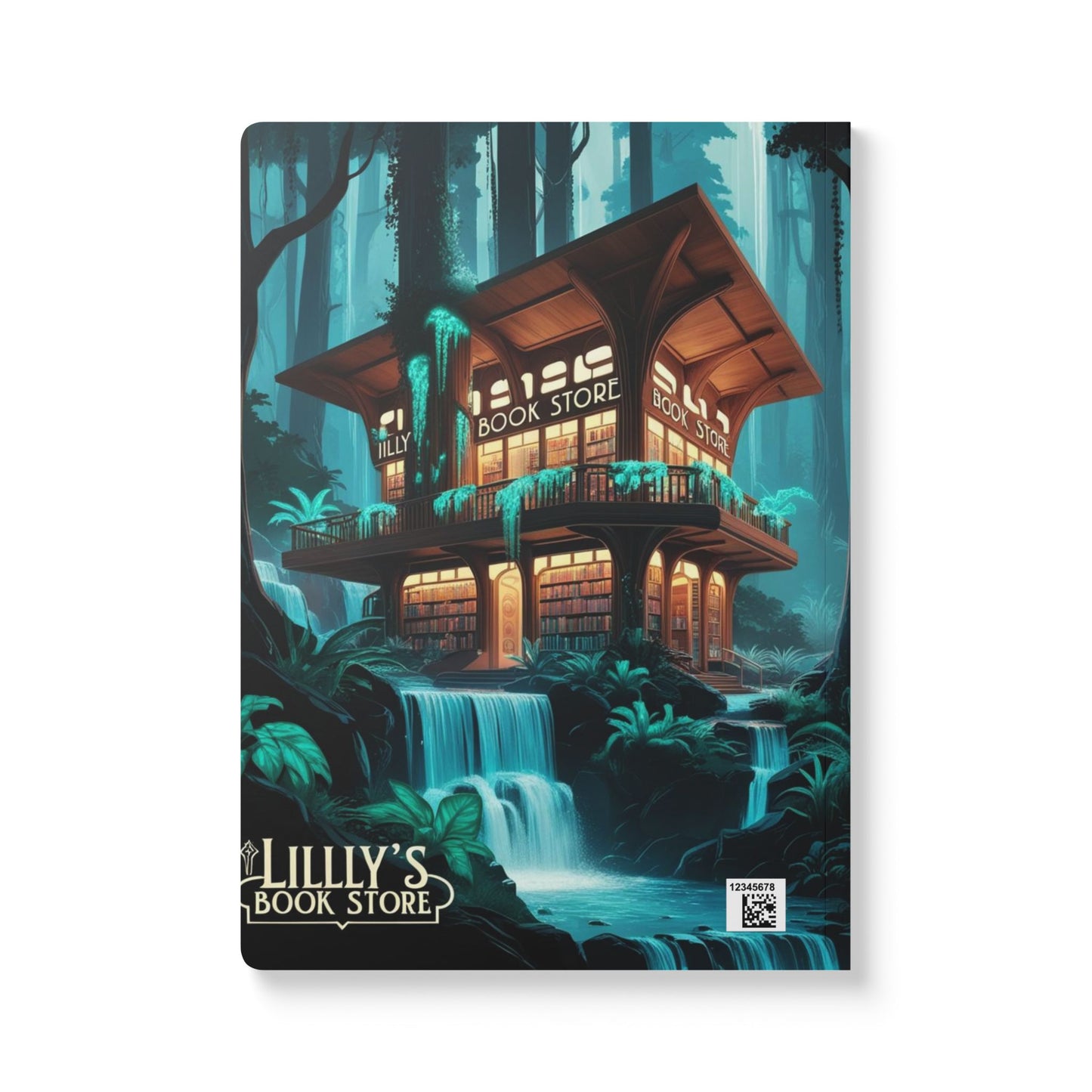 Blue Flowing Water | Softcover Journal (with Inside Prints)