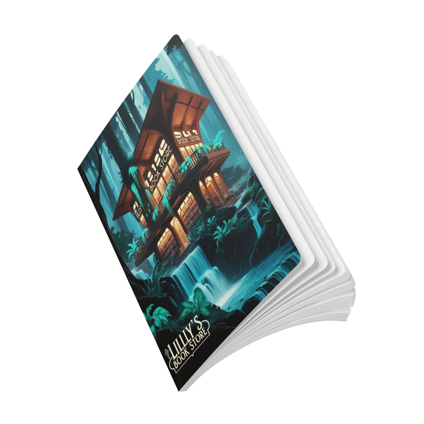 Blue Flowing Water | Softcover Journal (with Inside Prints)