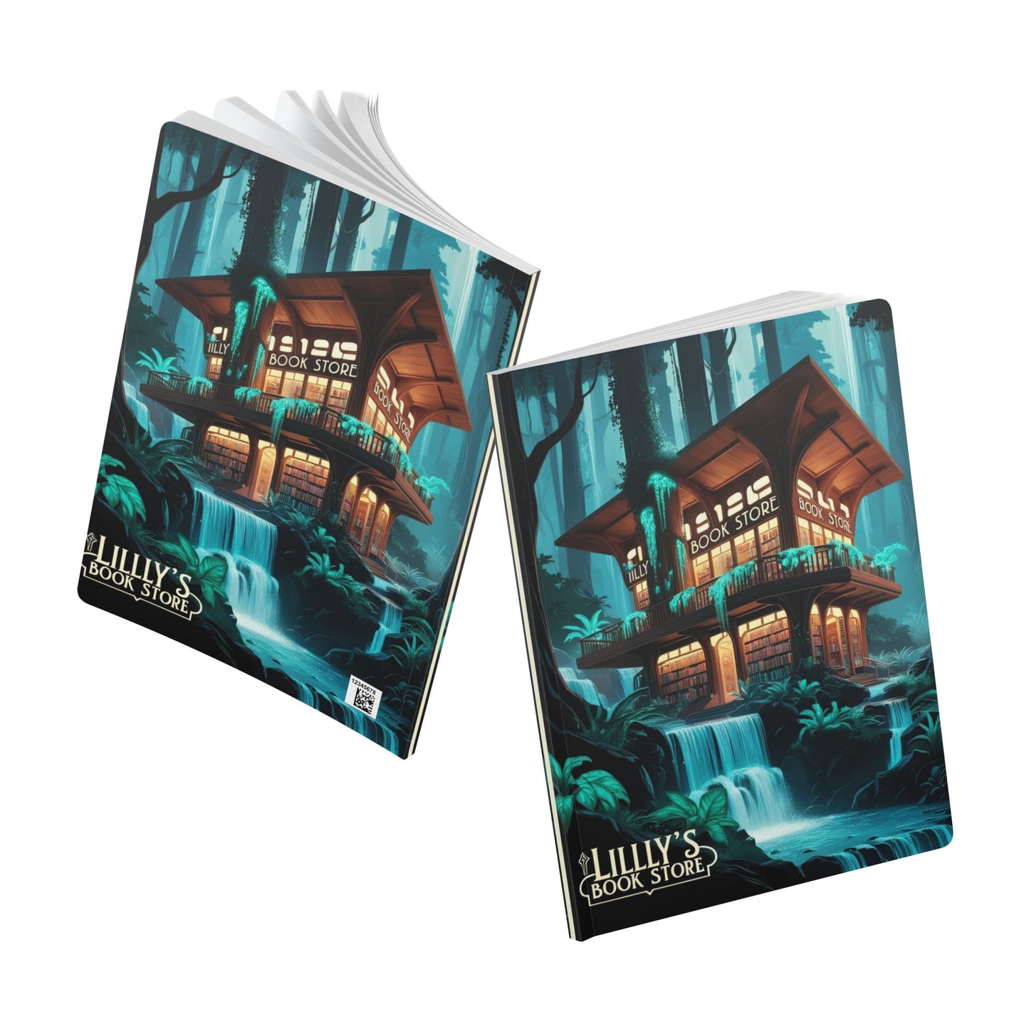 Blue Flowing Water | Softcover Journal (with Inside Prints)
