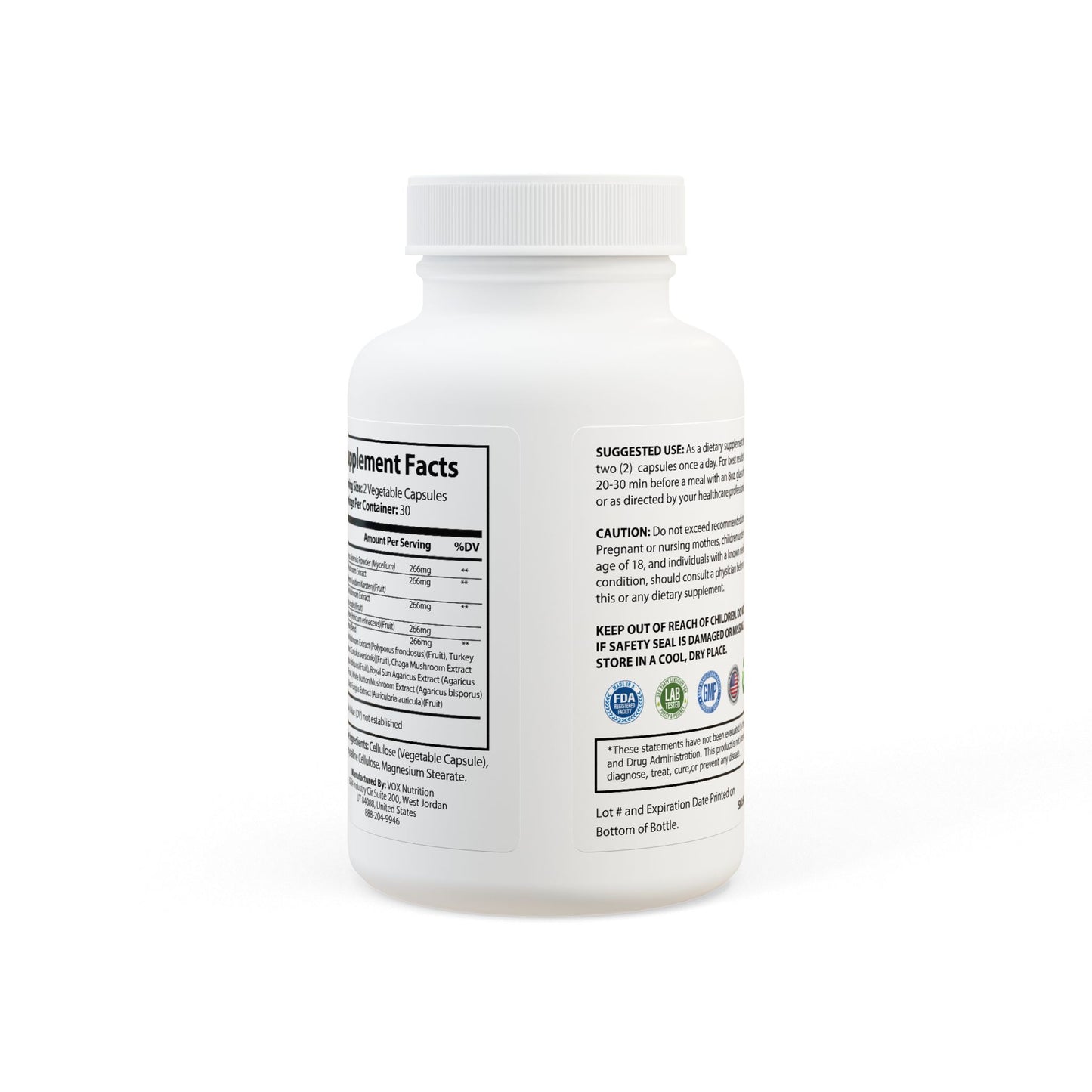 Mushroom Blend Supplement (60 Capsules) | Weary Night Collection