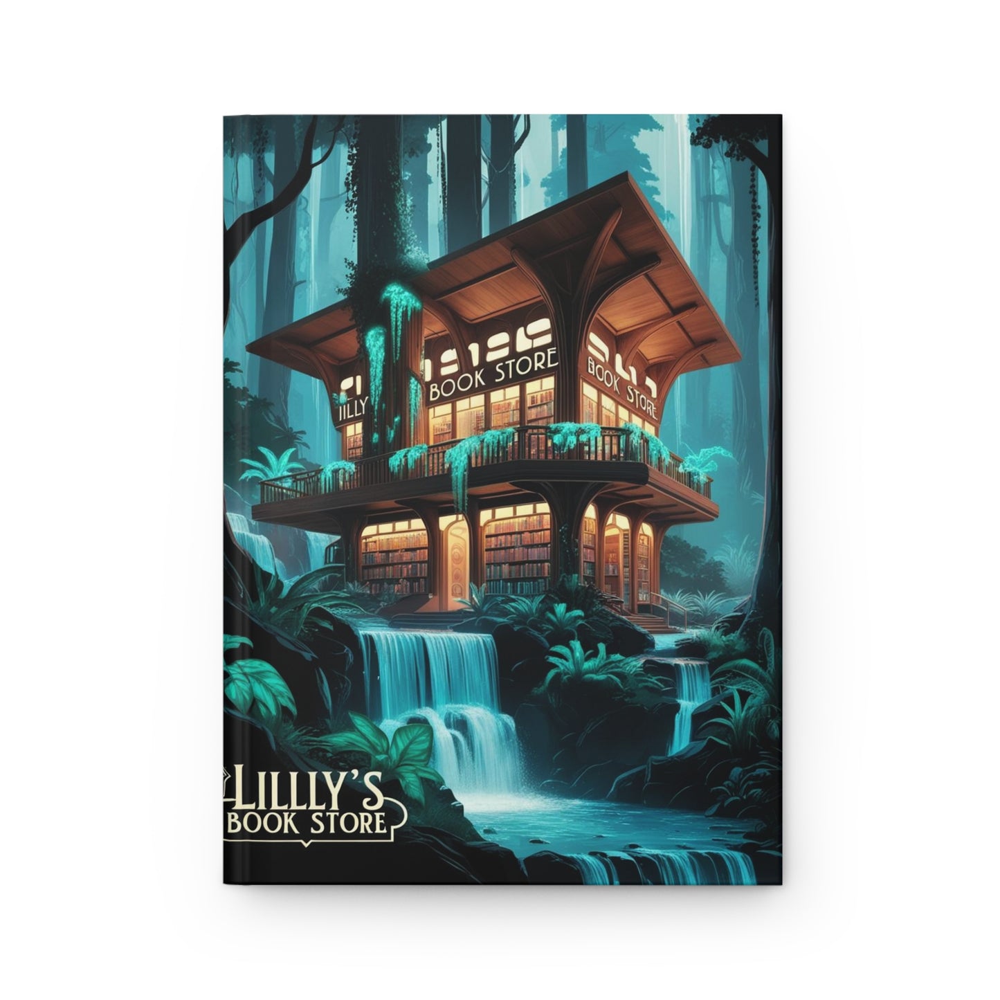 Blue Flowing Water | Hardcover Journal Matte
