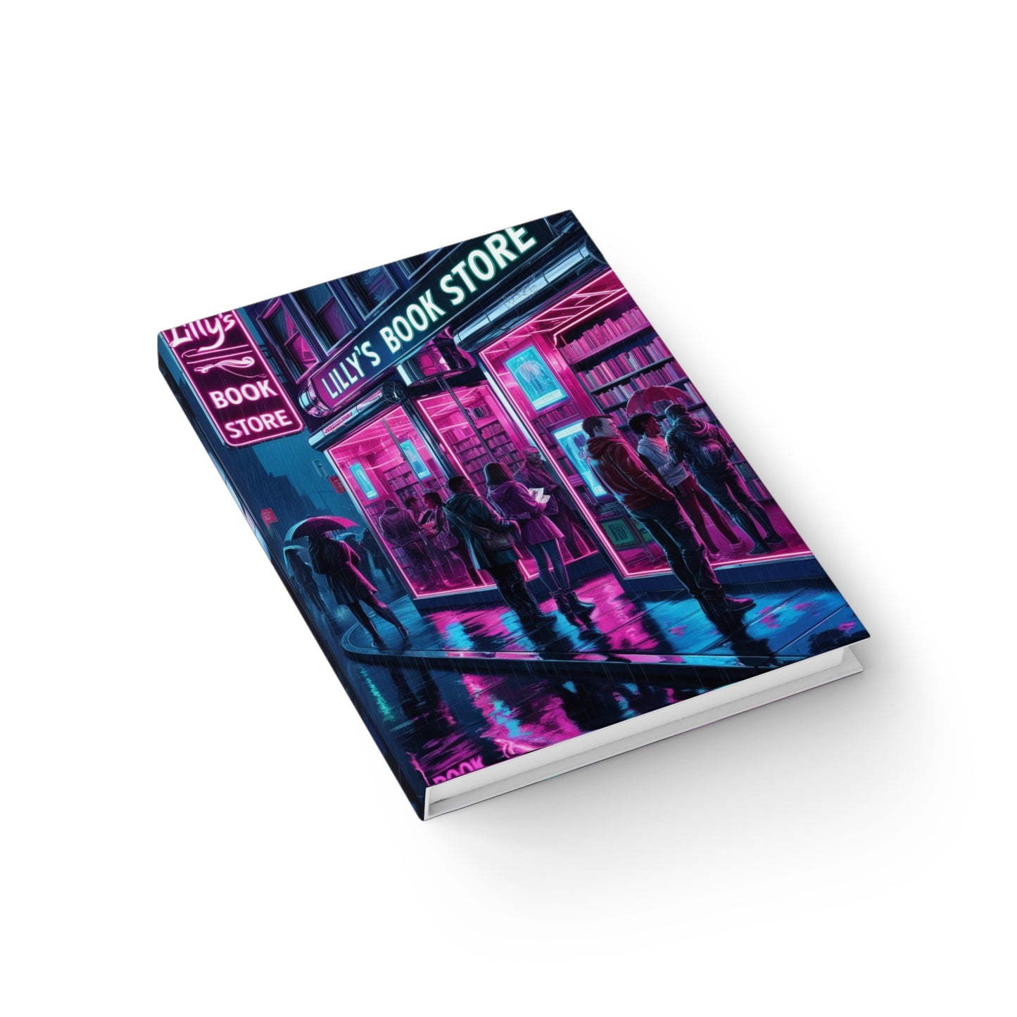 Neon Lights Flickered Around Them | Journal - Blank
