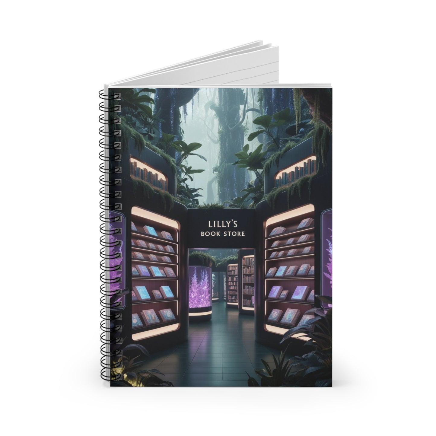 Gentle Rain in the Forest | Spiral Notebook - Ruled Line