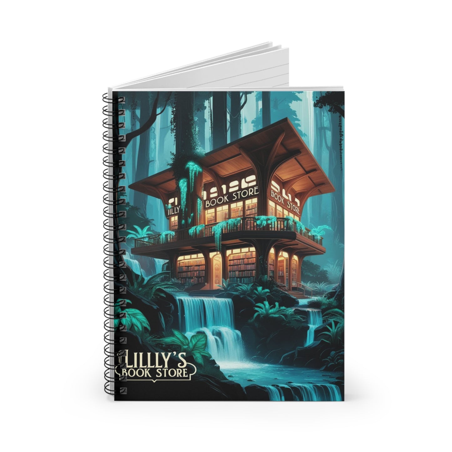 Blue Flowing Water | Spiral Notebook - Ruled Line