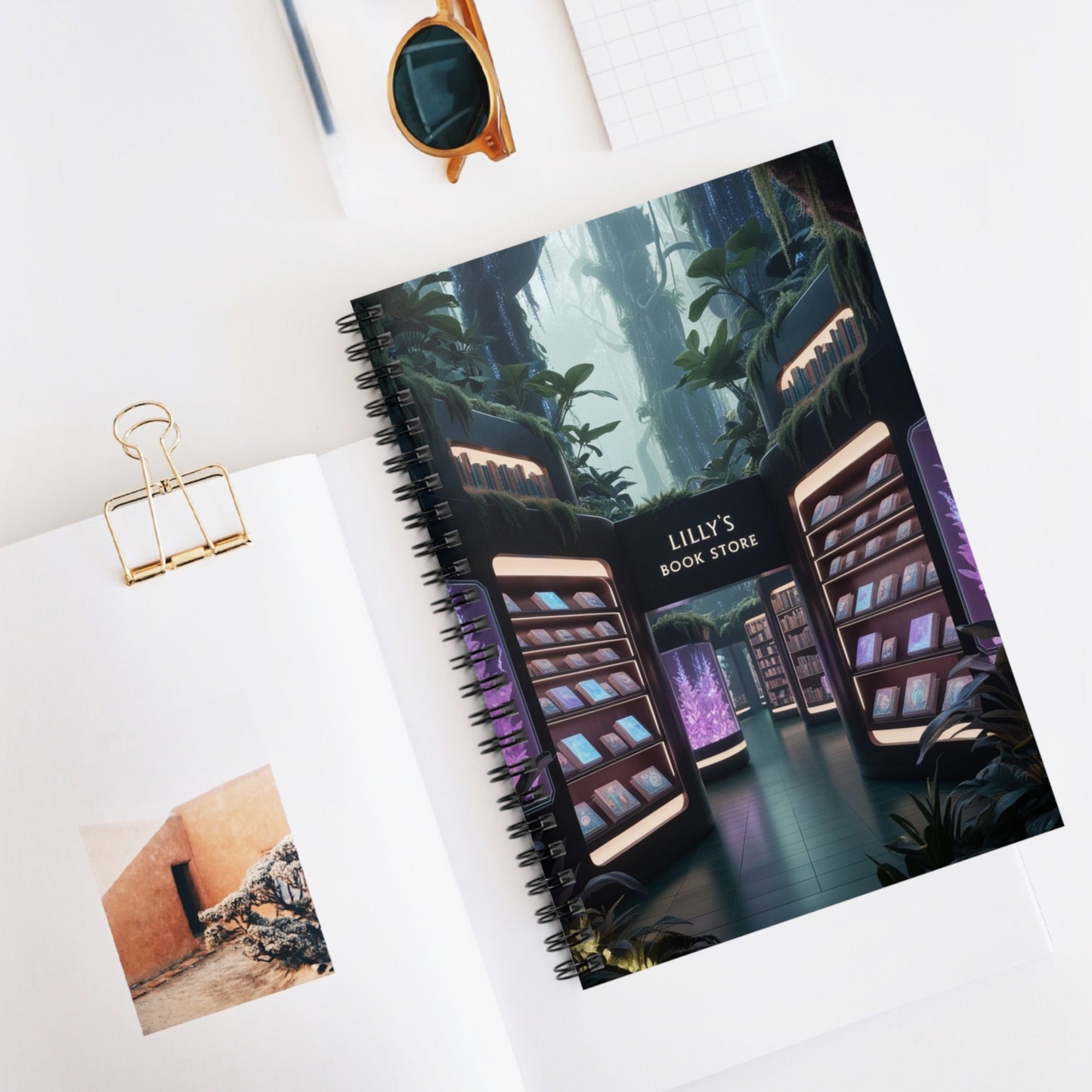 Gentle Rain in the Forest | Spiral Notebook - Ruled Line