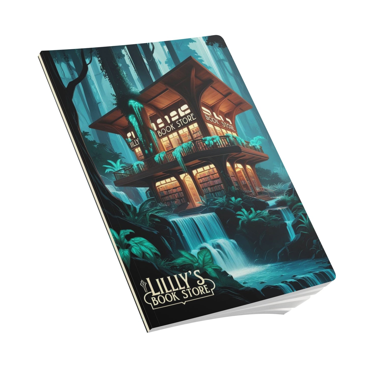 Blue Flowing Water | Softcover Journal (with Inside Prints)