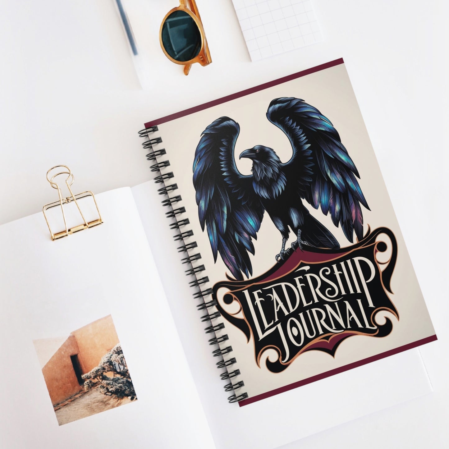 Triumphant Raven | Spiral Notebook - Ruled Line