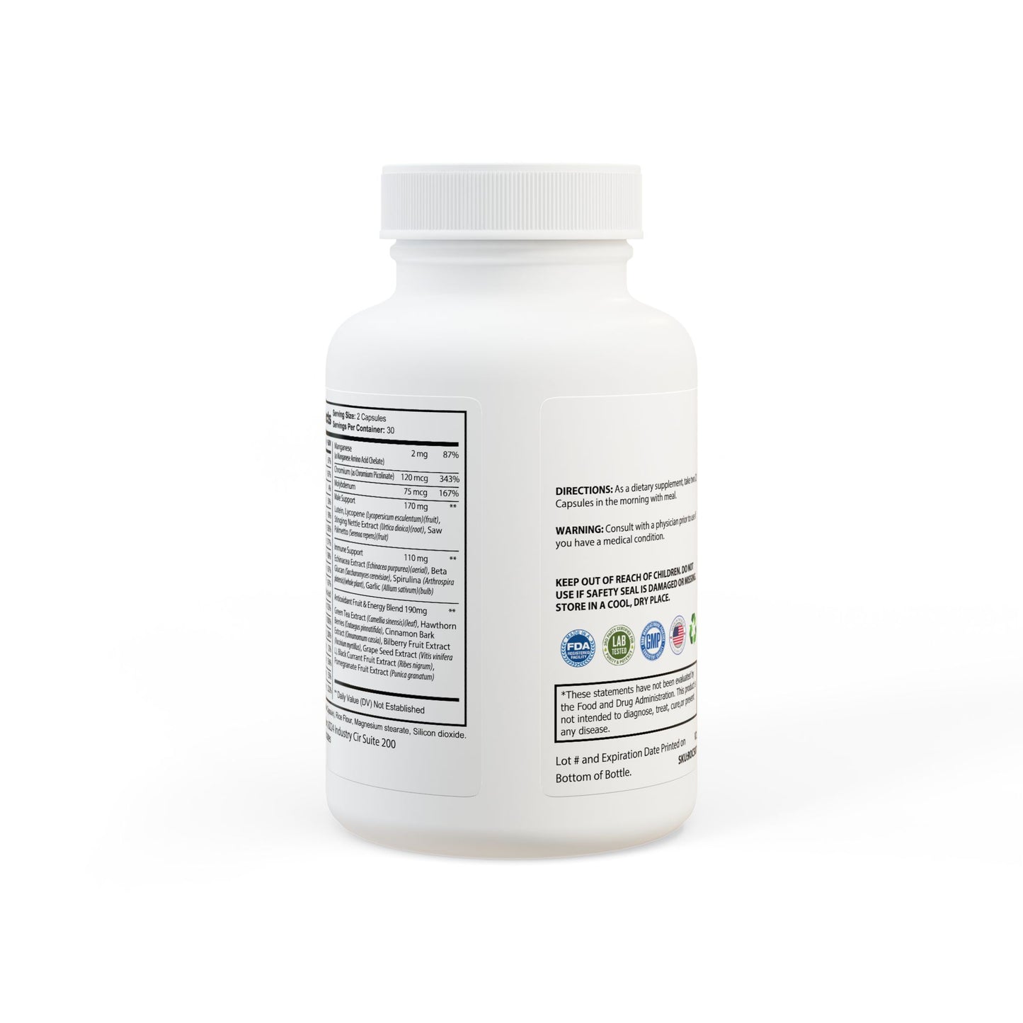 Multivitamin for Men Supplement (60 Capsules) | Weary Night Collection