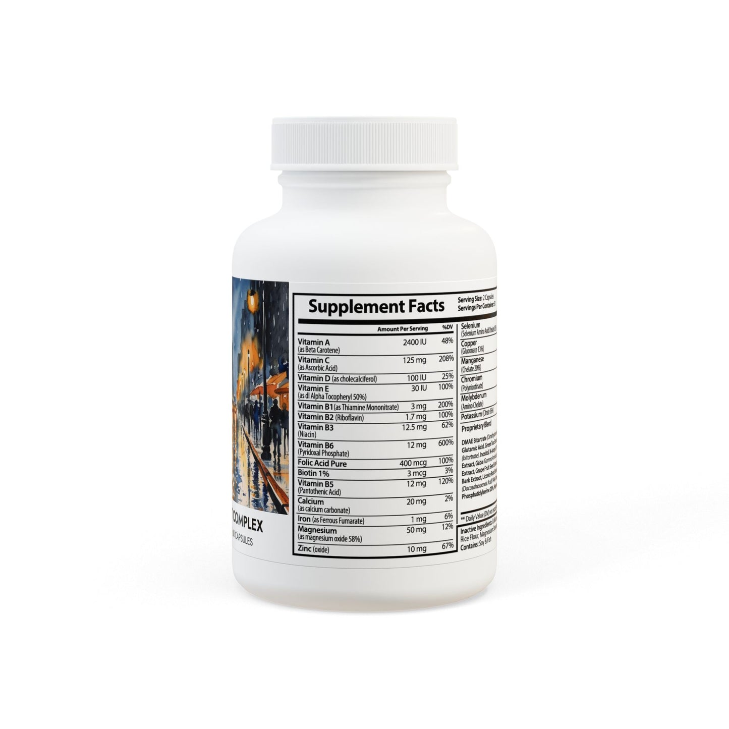 Brain Support Complex Supplement (60 Capsules) | Weary Night Collection