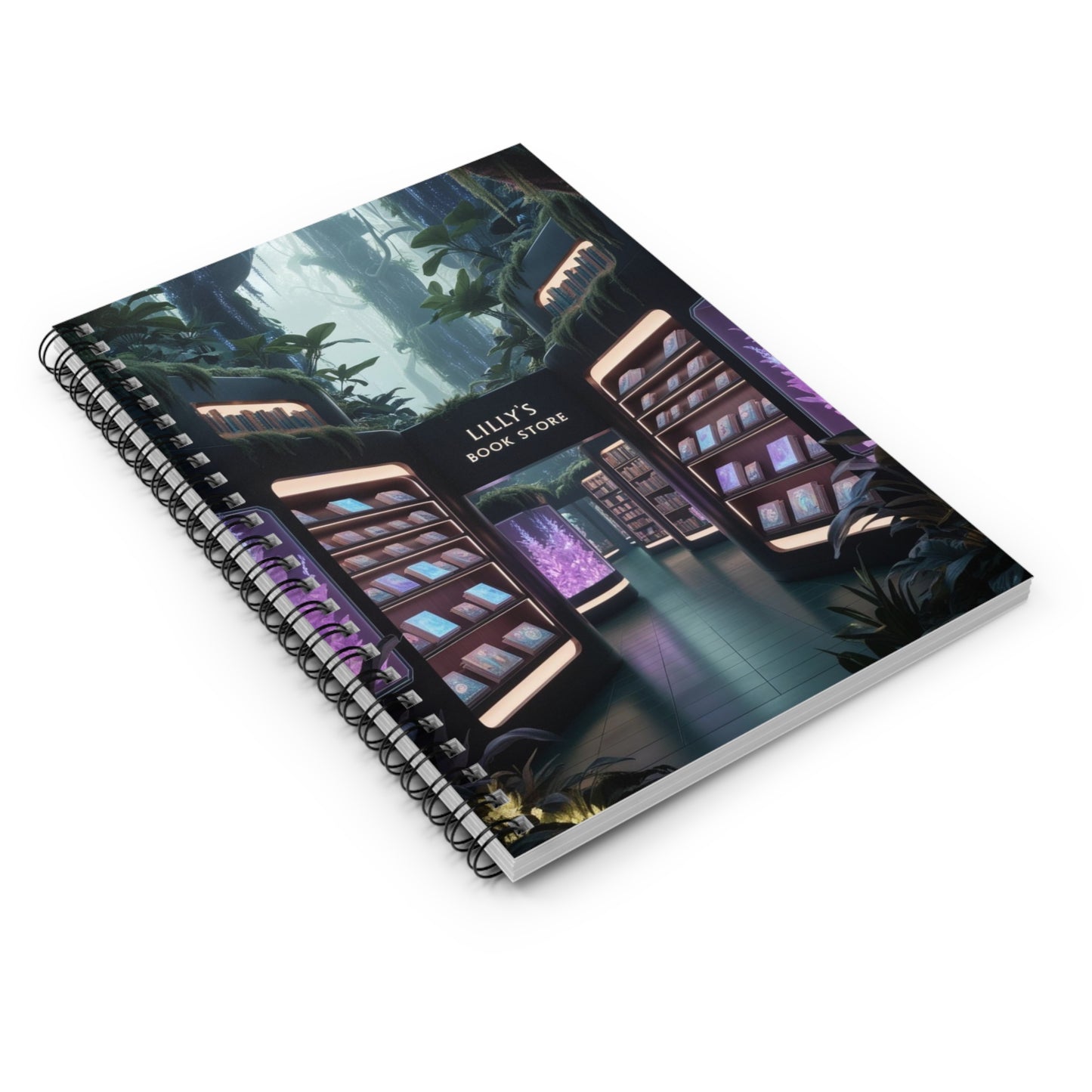 Gentle Rain in the Forest | Spiral Notebook - Ruled Line