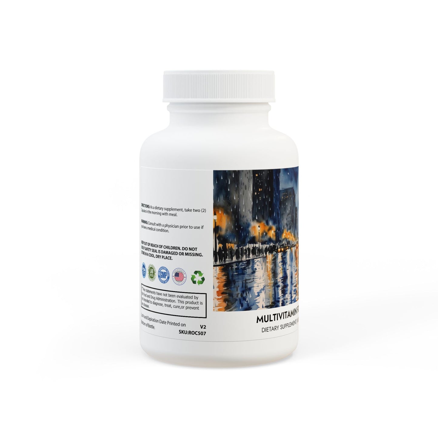 Multivitamin for Men Supplement (60 Capsules) | Weary Night Collection