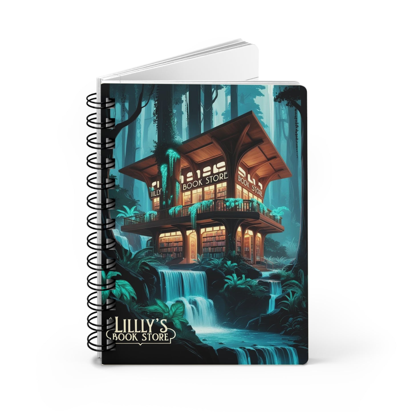 Blue Flowing Water | Spiral Bound Journal