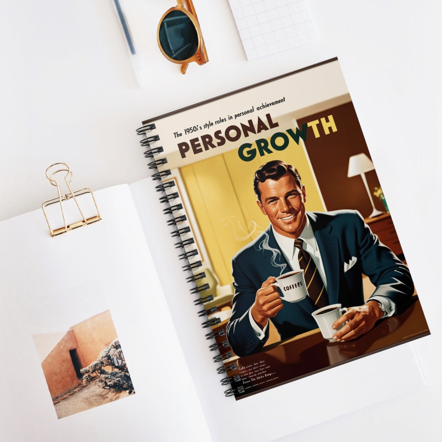 You, Too, Can Double Fist Coffee | Spiral Notebook - Ruled Line