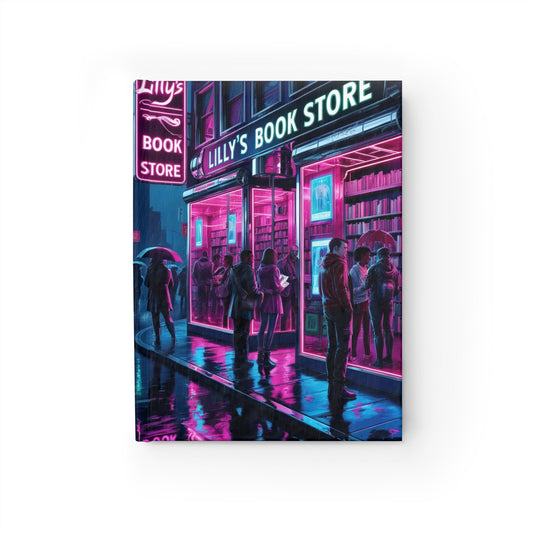 Neon Lights Flickered Around Them | Journal - Blank