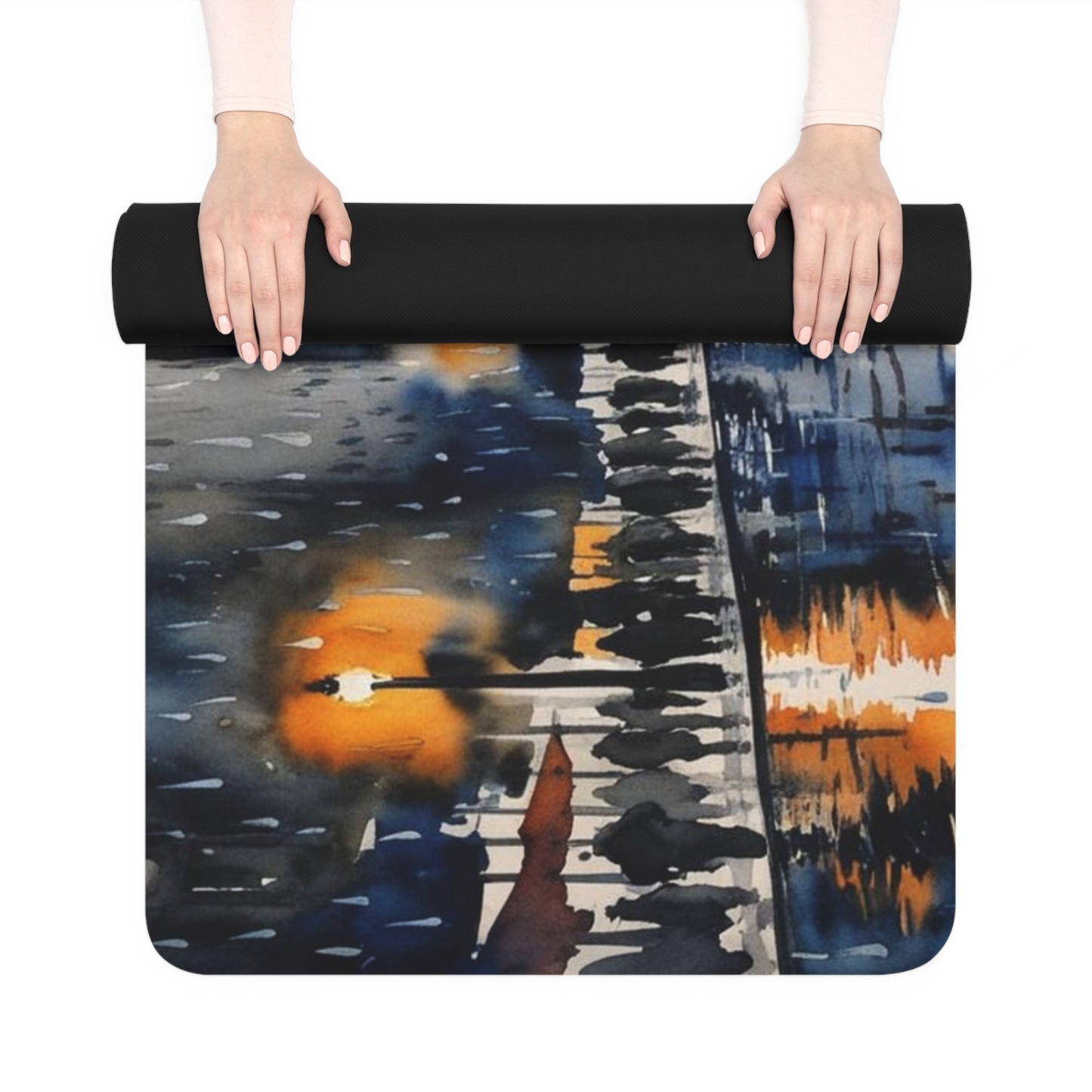 Rubber Yoga Mat | Weary Night Collection