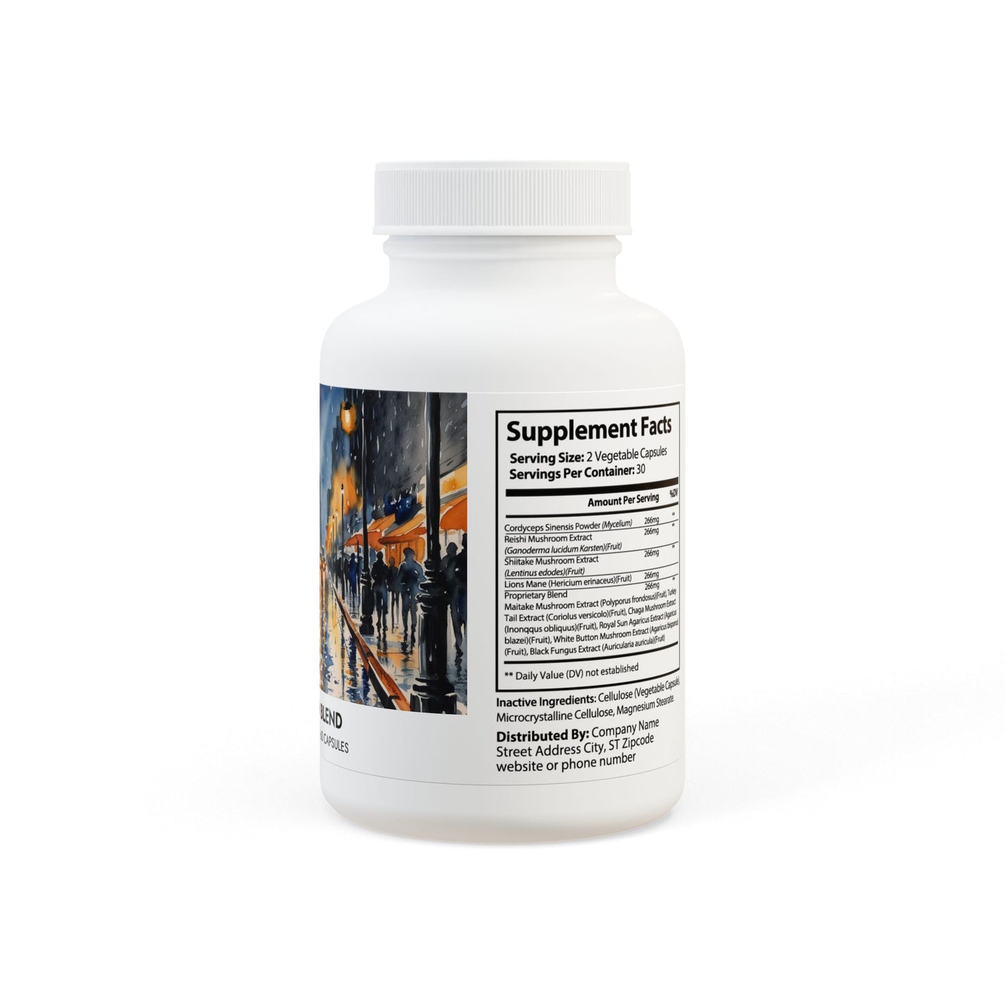 Mushroom Blend Supplement (60 Capsules) | Weary Night Collection