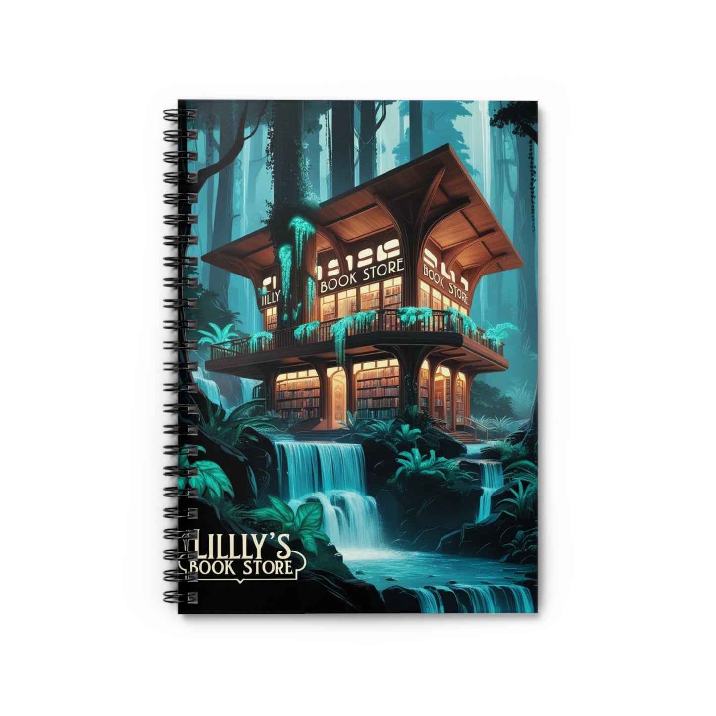 Blue Flowing Water | Spiral Notebook - Ruled Line
