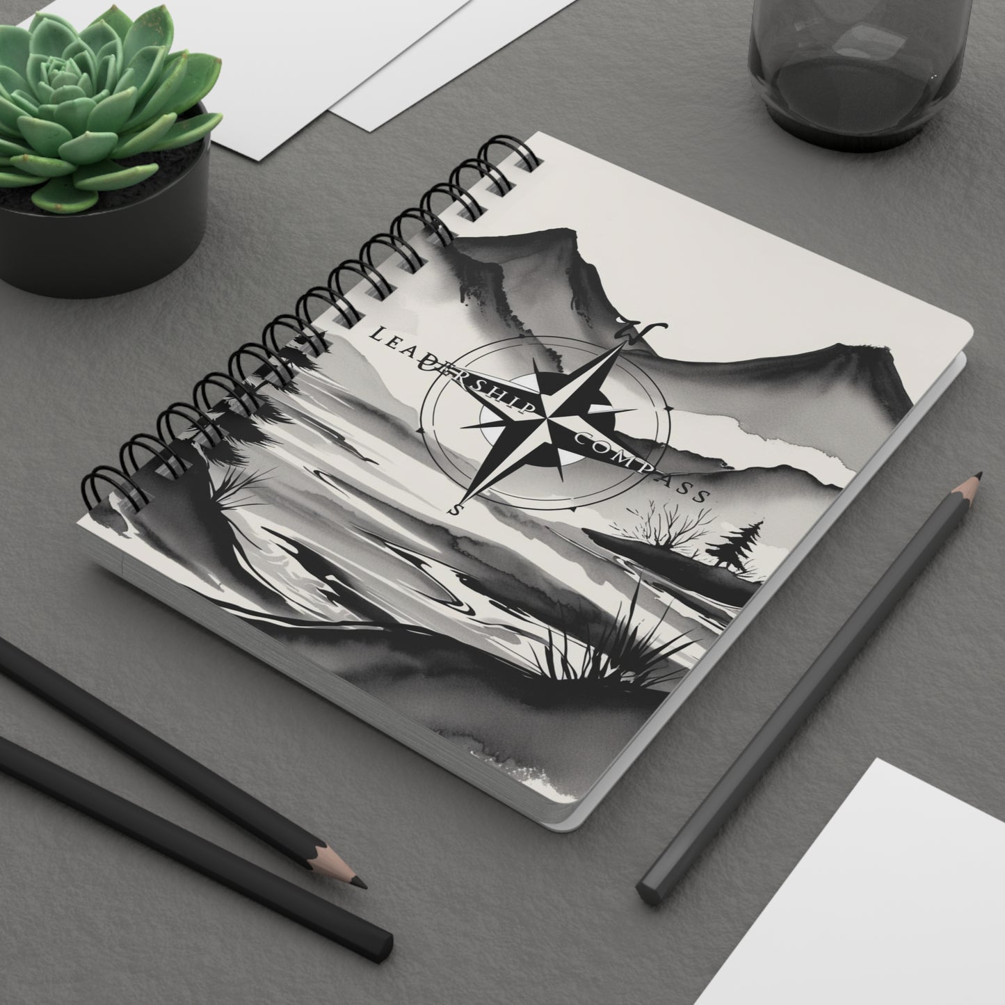 Night's Embrace Unfolds | Spiral Bound Journal