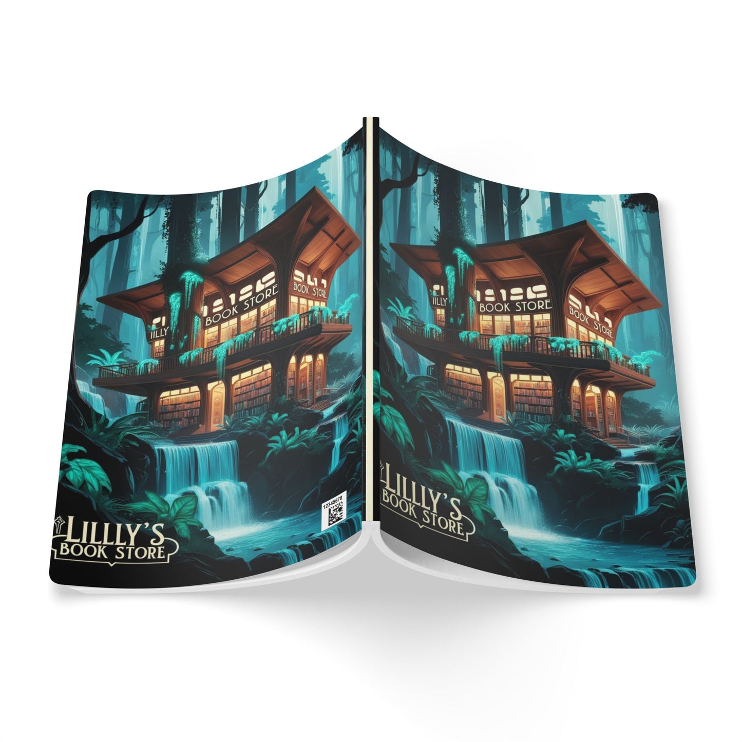 Blue Flowing Water | Softcover Journal (with Inside Prints)