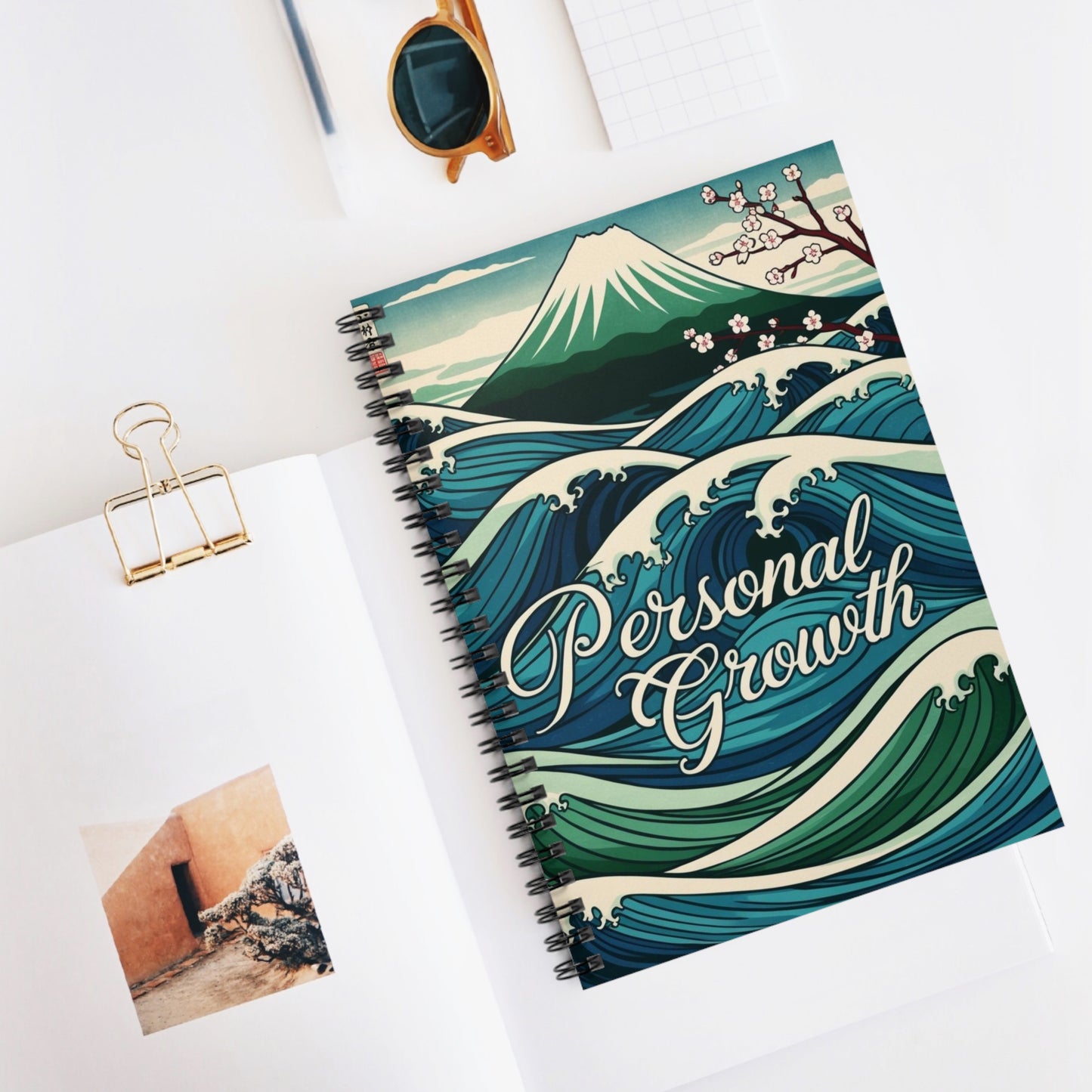 Nature's Breath Flows Free | Spiral Notebook - Ruled Line