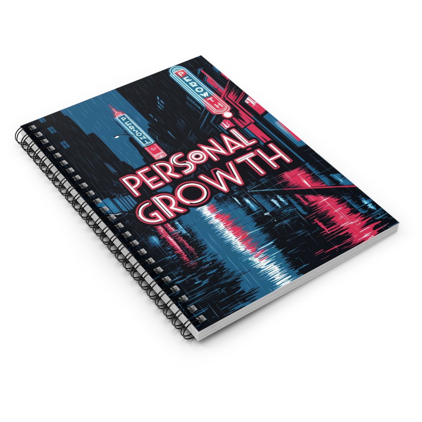 Neon Halo | Spiral Notebook - Ruled Line