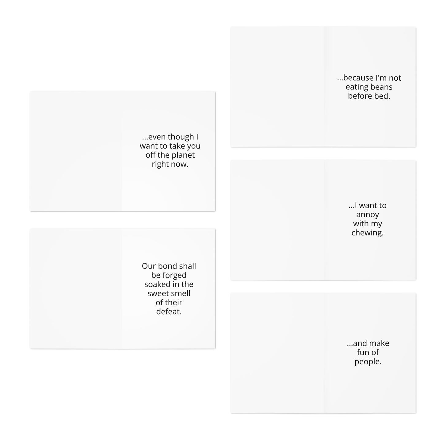 Almost Romance Cards: Volume 1 - Multi-Design Greeting Cards (5-Pack)