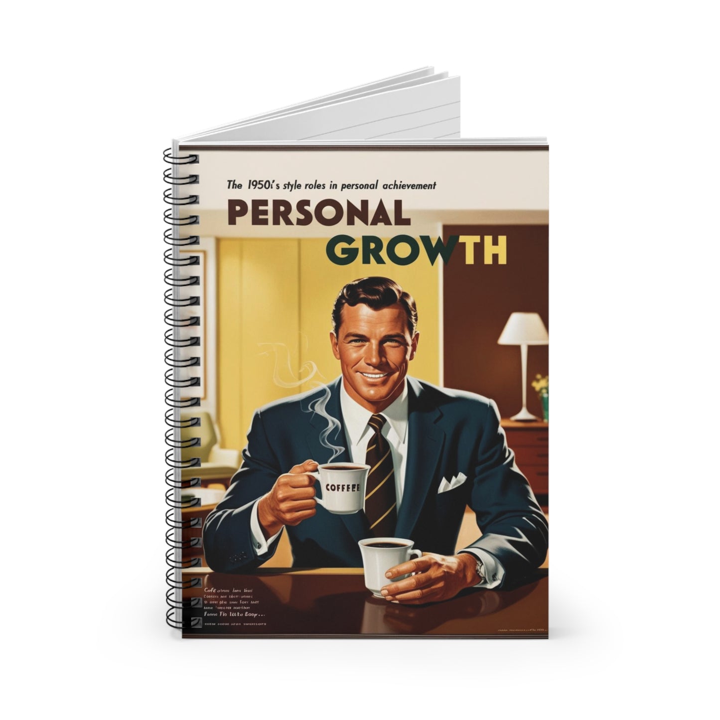 You, Too, Can Double Fist Coffee | Spiral Notebook - Ruled Line