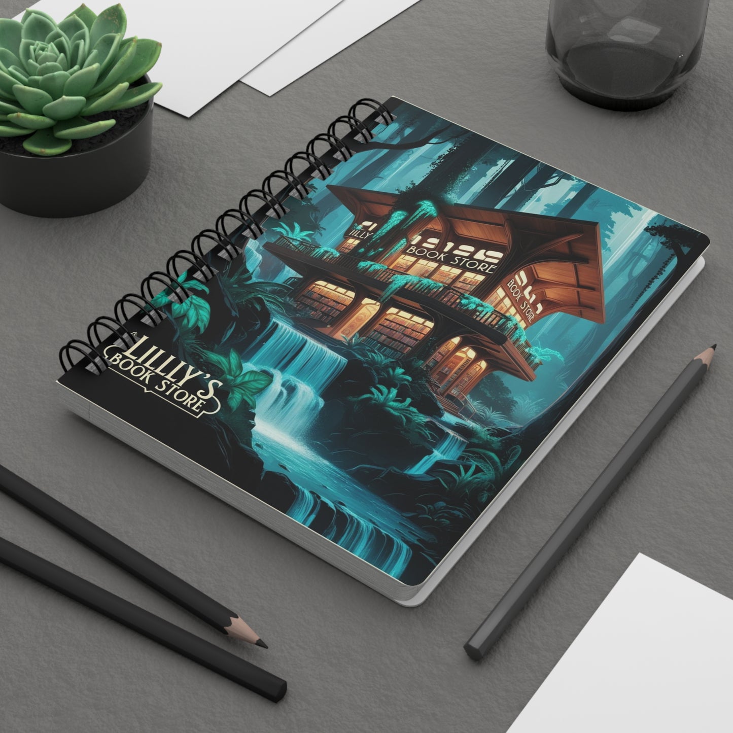 Blue Flowing Water | Spiral Bound Journal