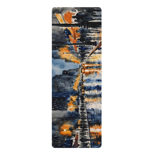 Rubber Yoga Mat | Weary Night Collection