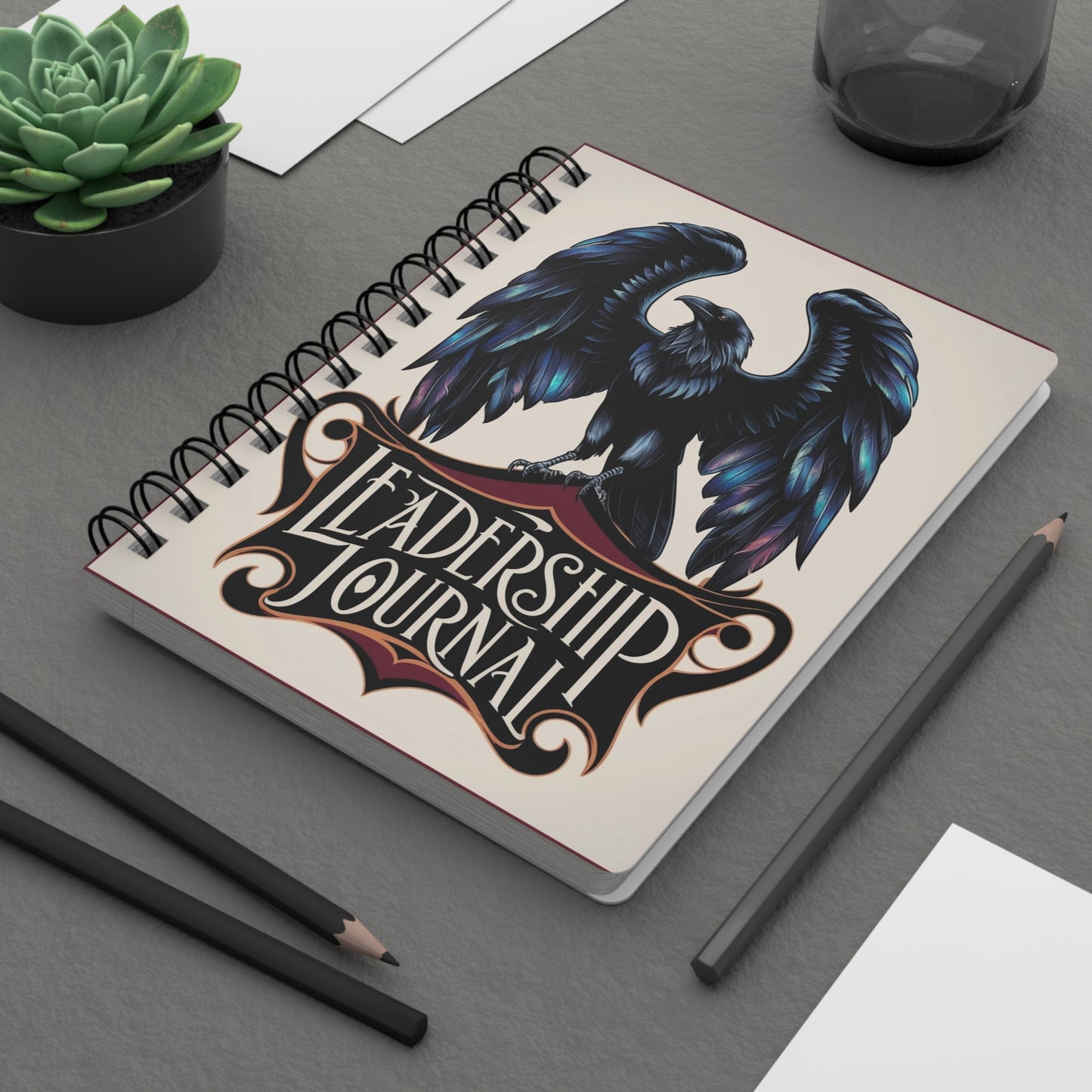 Triumphant Raven | Spiral Bound Journal