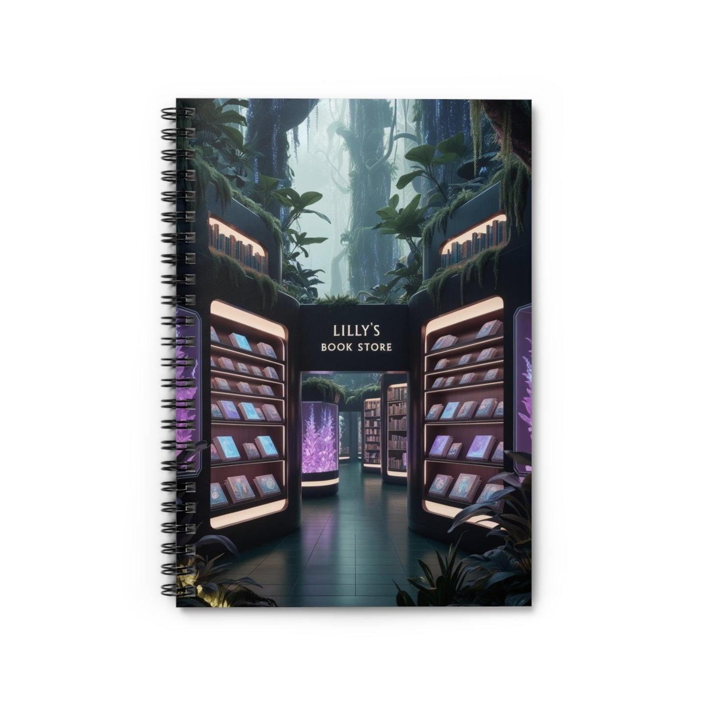 Gentle Rain in the Forest | Spiral Notebook - Ruled Line