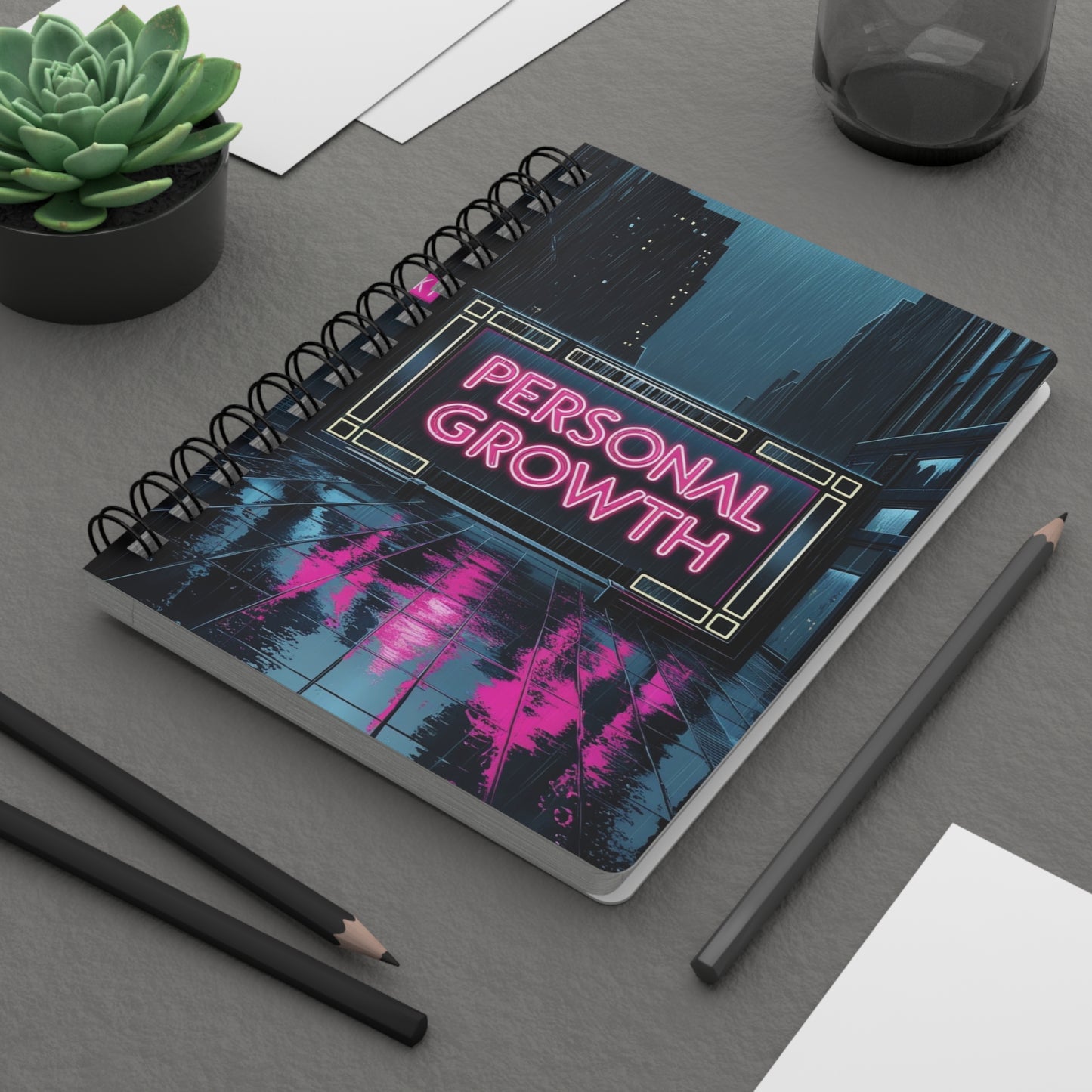Bathed in Neon | Spiral Bound Journal