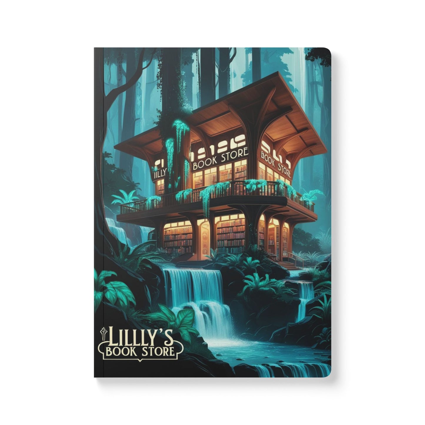 Blue Flowing Water | Softcover Journal (with Inside Prints)