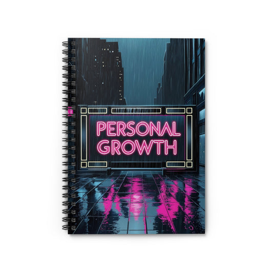 Bathed in Neon | Spiral Notebook - Ruled Line